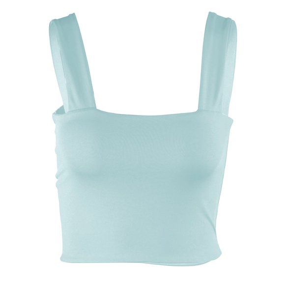 Women Summer Top Light Blue - Picture 6 of 7